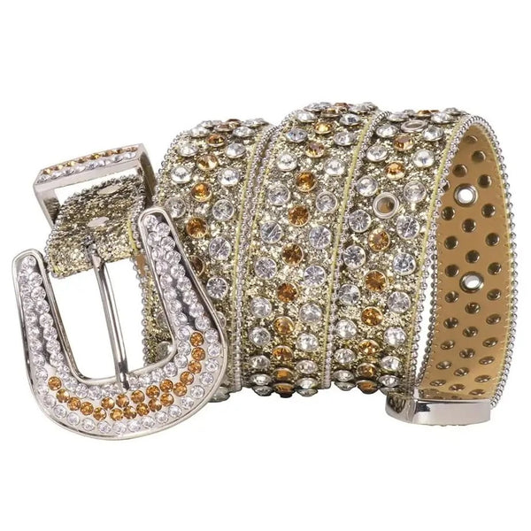Rhinestone Western Style Belt