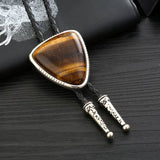 Wooden Triangle Bolo Tie