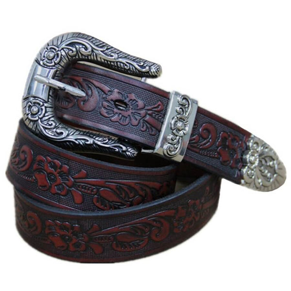 Vintage Leather Western Belt