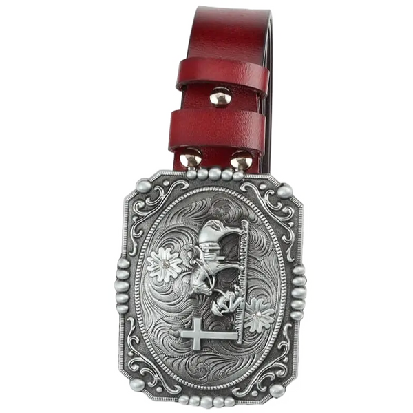 Praying Cowboy Leather Belt