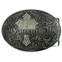 Rhinestone Western Belt Buckle
